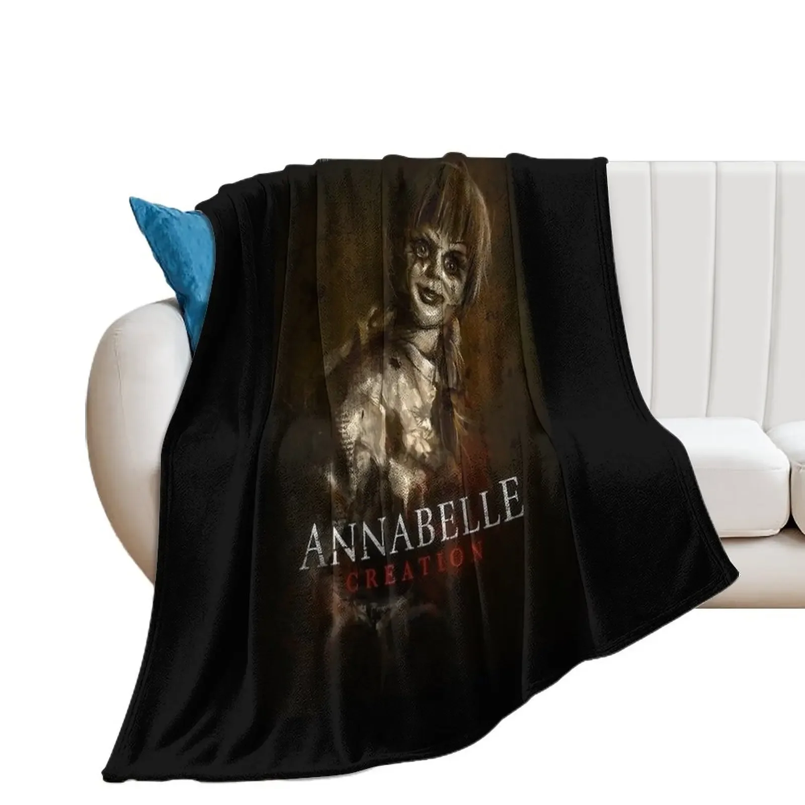 

Day Gift For Demon Annabel Doll Creation Horror Poster Gift Music Fans Throw Blanket Soft Big Softest Blankets