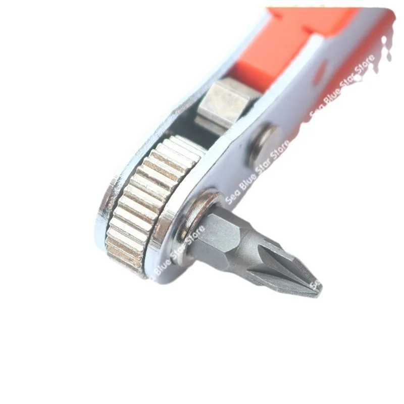 36-tooth ratchet screwdriver for small spaces Two-way forward and reverse L-shaped elbow Corner fender screwdriver tool