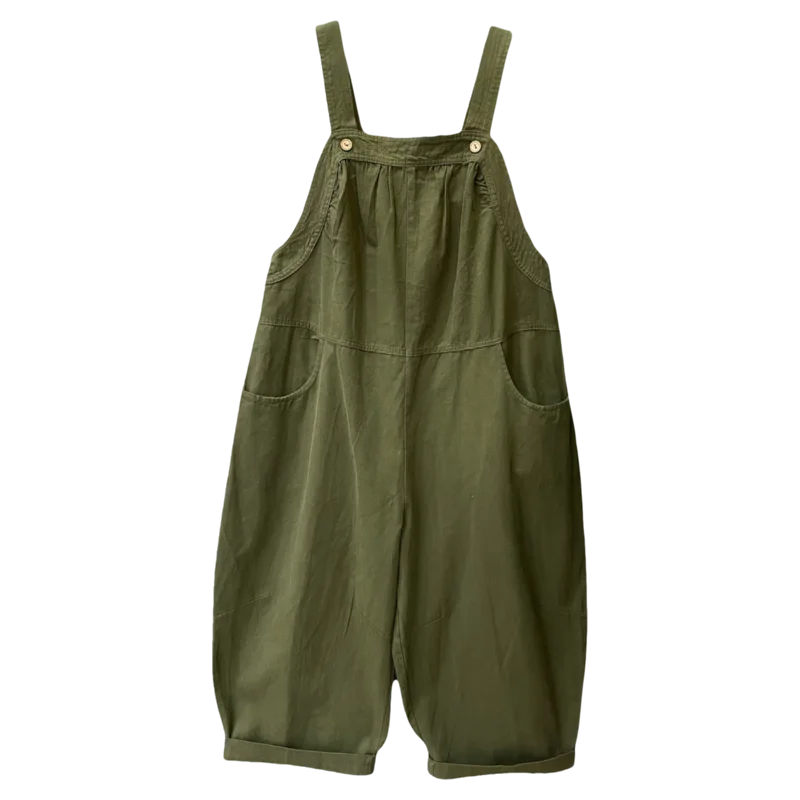 레트로 페이드 데님 오버롤 여성용 루즈 슬림 캐주얼 하란 팬츠 하이웨이스트 스트레이트 레그 코튼 블렌드 2025년 봄