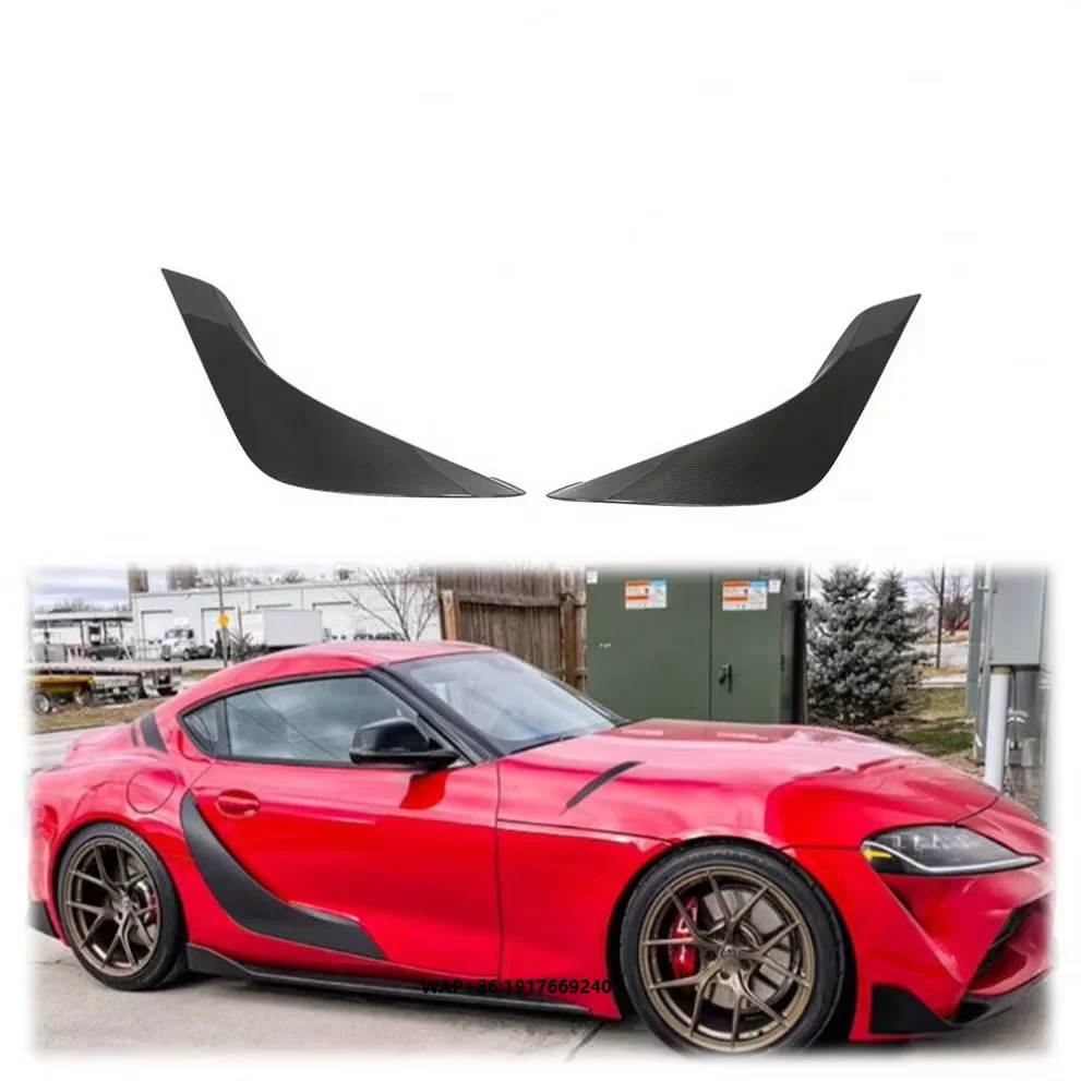 

2PCS Dry Carbon Side Door Fender Vents Cover Trims forToyota Supra A90 2019-21