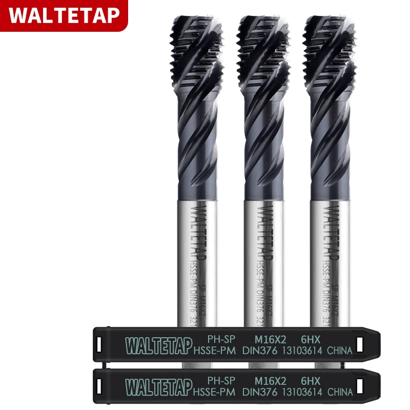 WALTETAP HSSE-PM DIN 371 376 Standard Spiral Fluted Tap Pointed Forming Roll M3 M4 M5 M6 M8 M10 M12 M14 M16 Machine Thread Taps