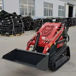 Customized Skid Steer Loader Diesel Hydraulic 1050kg Skid Steer Loader With Cab