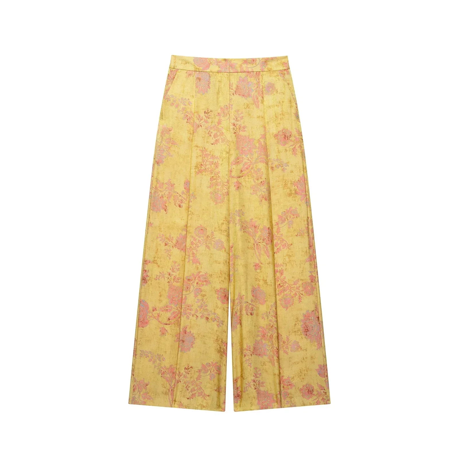 KONDALA Damen Eleganter Kimono-Stil Bedruckter Anzug 2026 Sommer Trendiger Urlaubs-Vintage-Chic Hosenanzug mit Seilknöpfen, Hemd, Lange Hose – Detail 12