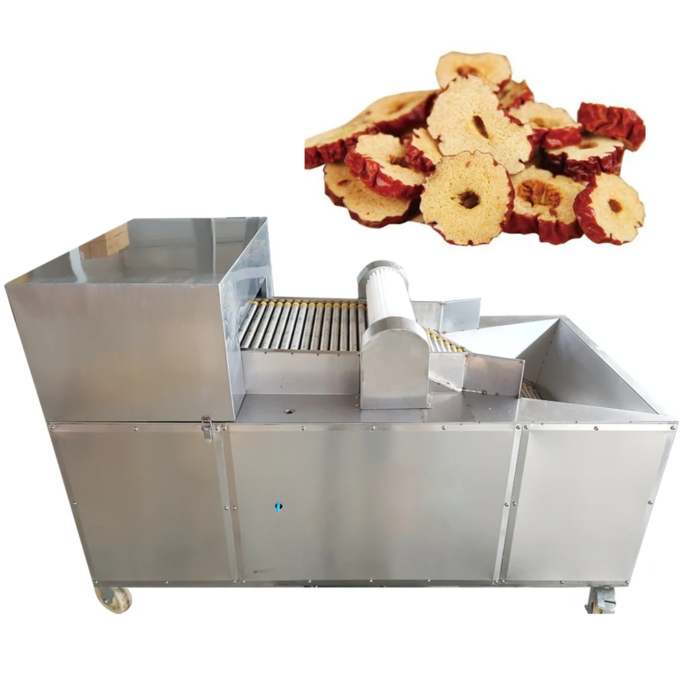 Commercial jujube processing machine Dried jujube cutting machine