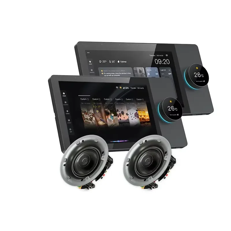 8-Inch WiFi Zigbee Touch Screen Smart Controller Android OS Curtain Music Host Wall Central Control Panel for Smart Home