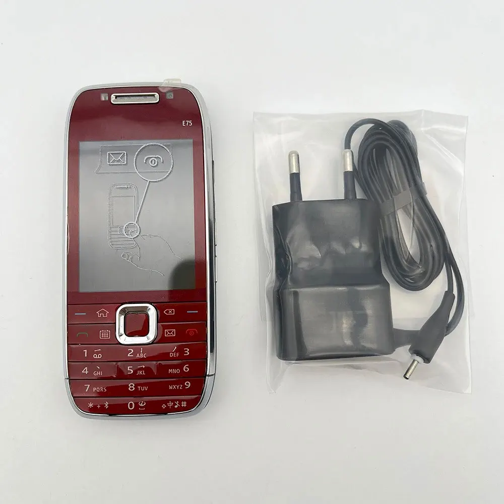 الأصلي مقفلة E75 واحد SIM بلوتوث 2.4 "1000mAh مكبر الصوت شحن سريع الهاتف المحمول في حالة جيدة