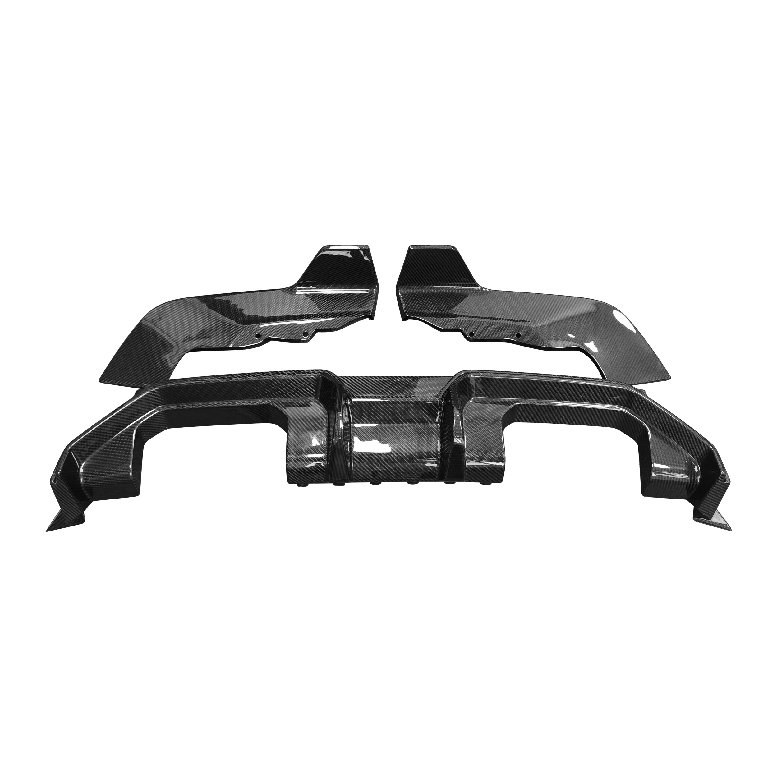 Hot selling：3 PCS High Quality AO Style Pure Carbon Fiber Rear Diffuser for G87 M2 Coupe 2023+  Rear Bumper Diffuser