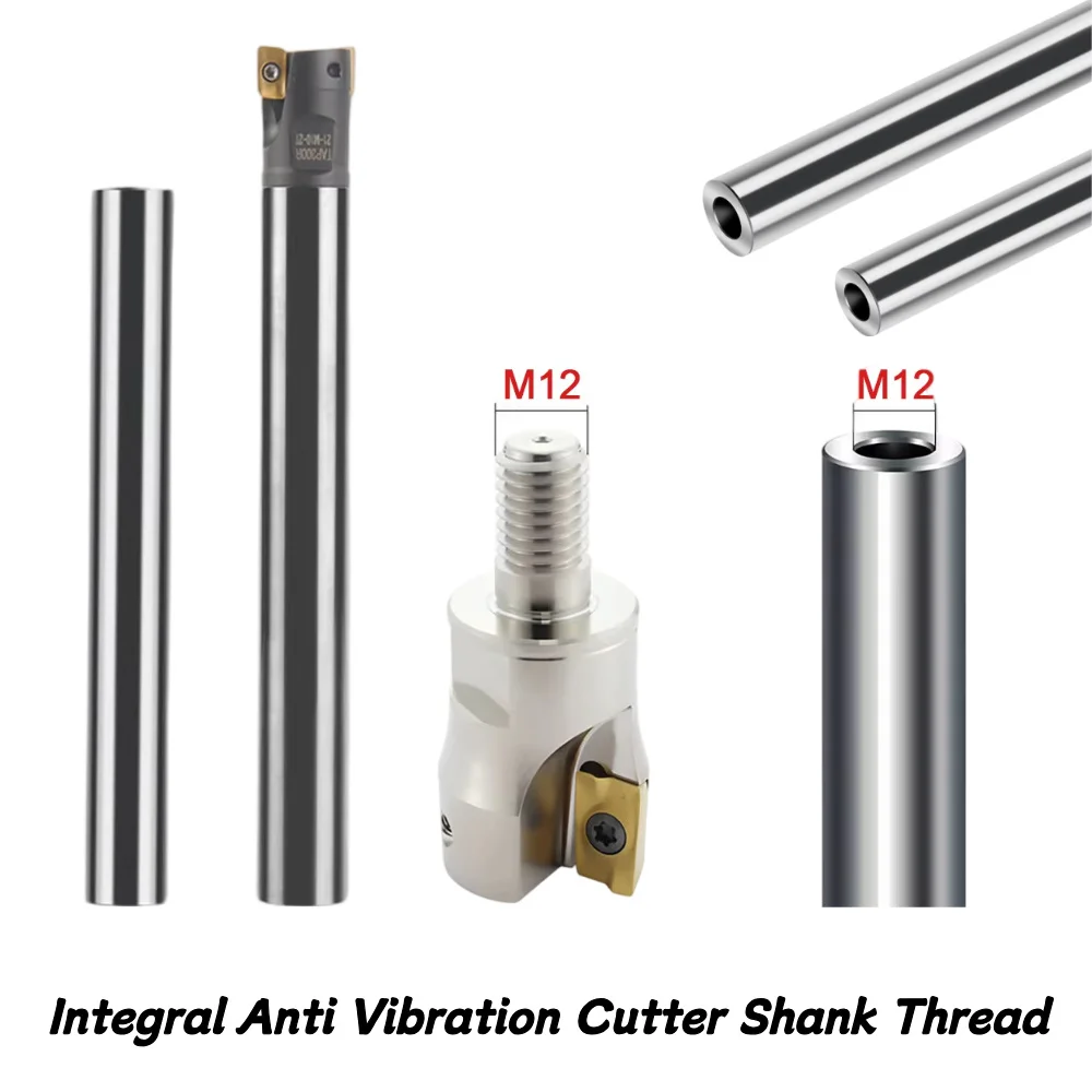 Integral Anti Vibration Cutter Shank Thread Locked Tooth Milling Shank 10MM-32MM Carbide Anti-vibration