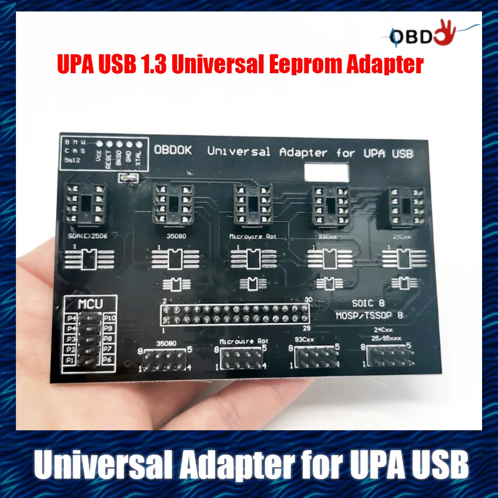 UUPA S Adapter for UUSP / UUSP-S UPA USB ECU Programmer UUPA-S V3.0 2019 Support SOIC8 MOSP TSSOP8 35080 93CXX 24CXX 95xxx Chip