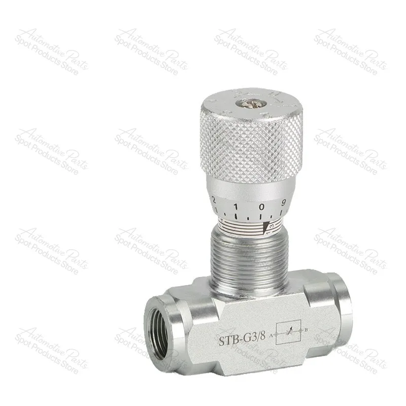 STU STB Hydraulic Flow Control Valve 40Mpa Adjustable Throttle Valve for Hydraulic Cylinder Motor G1/4 G3/8 G1/2 NPT Thread