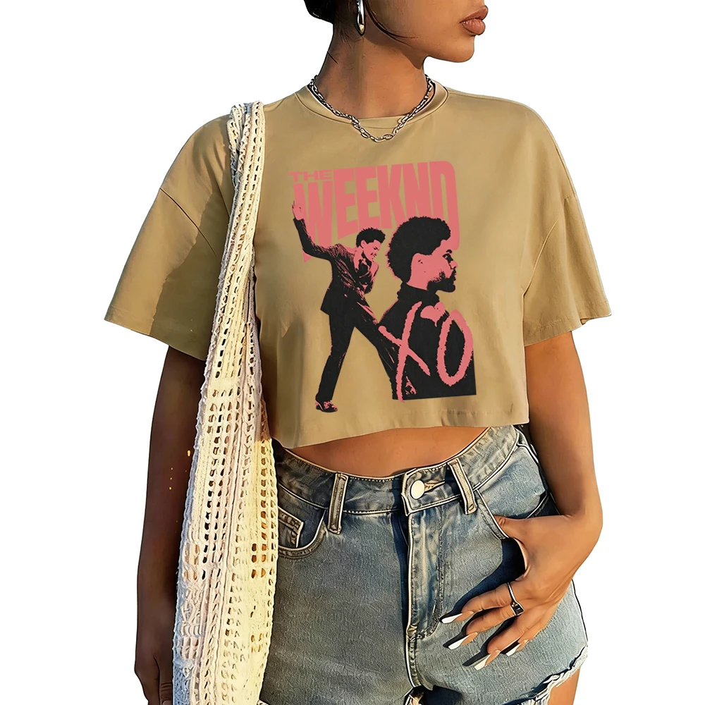 The-Weeknd Tour 2026 Shirt Women O-Neck Short Sleeves Crop Tops T-shirt image 3