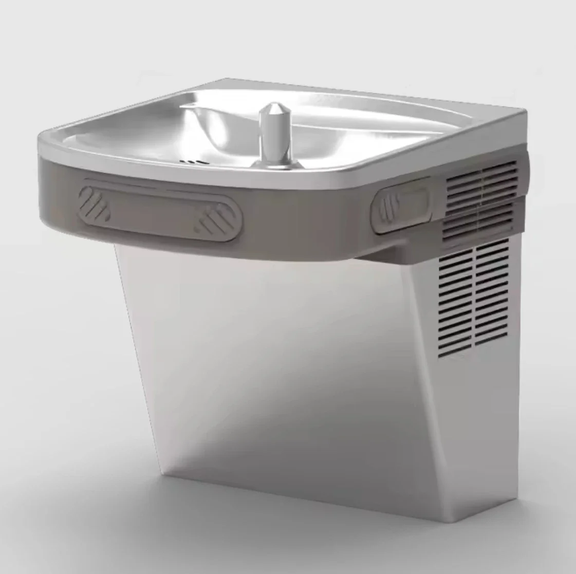 

KM-35 SS304 Factory Supply Refrigerated Stainless Steel Cold Water Drinking Fountain Wall Mounted Water Cooler Dispenser Machine