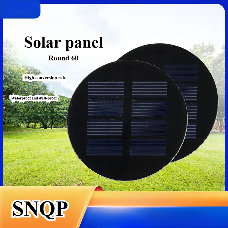 2V Solar Panel PET Polycrystalline Silicon Photovoltaic Charging 18650 Battery Suitable for Outdoor Lighting in Courtyards