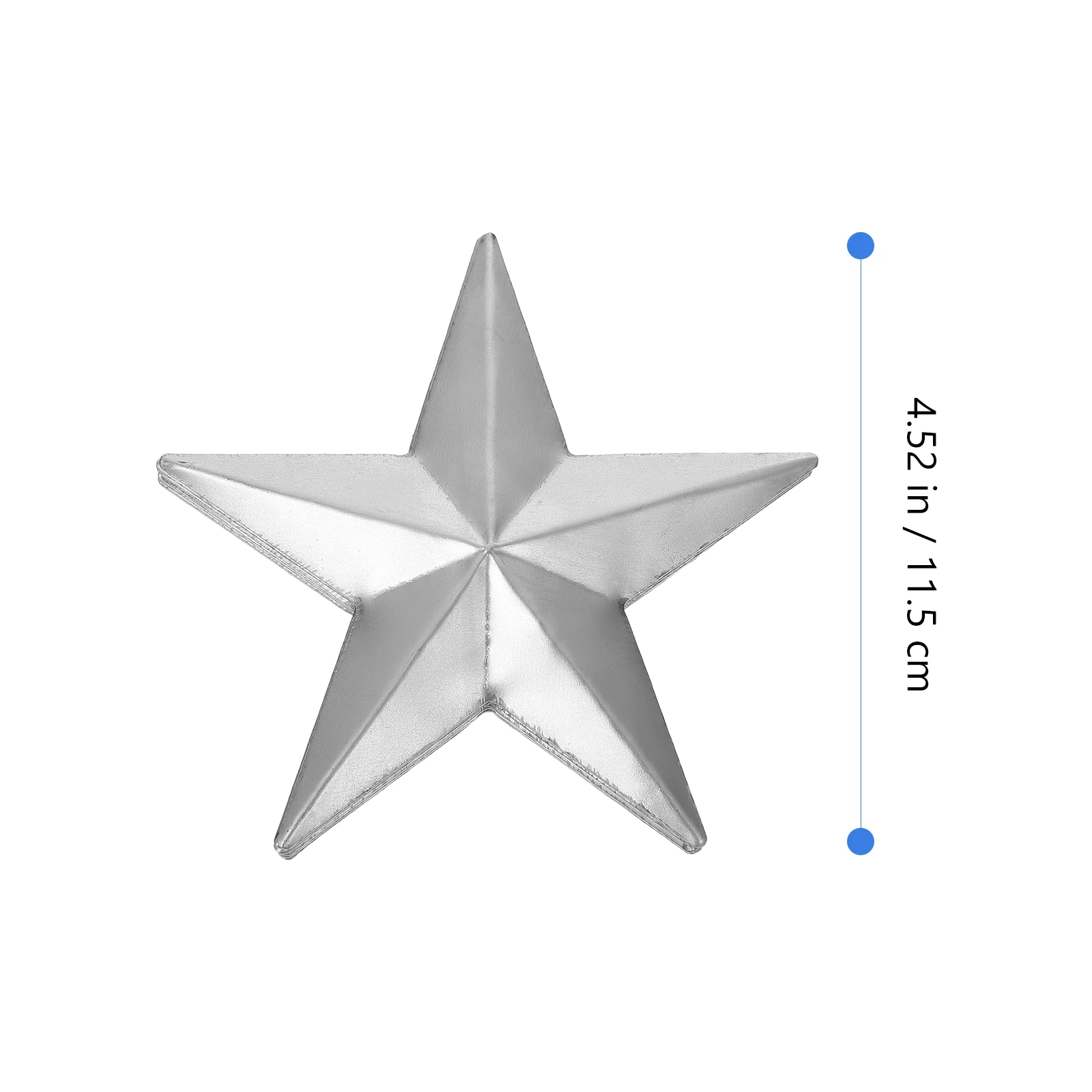 

Five pointed Star Stamping Parts Iron Decor Mold Accessories Silver Cookie Molds DIY Relief H made Crafts Sewing
