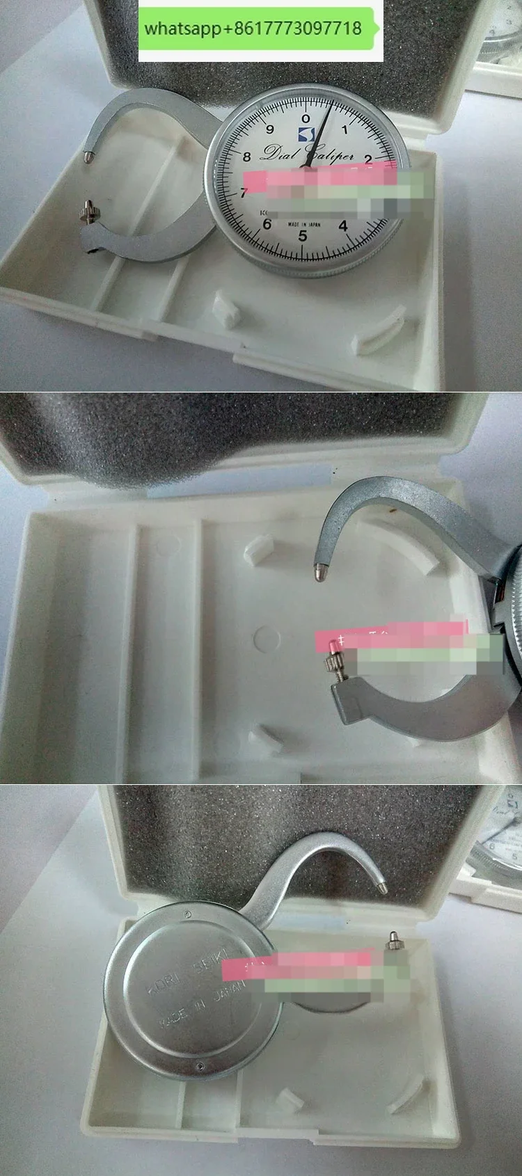 

G-10 KORI outer caliper gauge caliper card gauge glass pipe thickness measurement table A-1