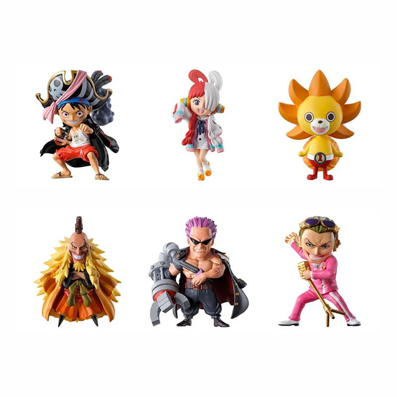 Bandai One Piece Sixth Sea Battle Devil Fruit Gacha 66451 Zefa Shiki Uta Luffy Doll Figure Children's Toy Holiday Gift