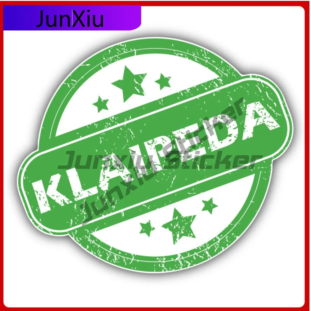 

Klaipeda Creative Sticker Travel Stamp Car Decal Bumper Stickers Anime Style Helmet Use For Rear Windo Vehicle Exterior Decor
