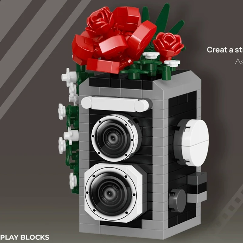 جديد لتقوم بها بنفسك كاميرا مرآة زهرة فيلم ريترو بولارويد روز لوريل اللبنات عدة الفتيات الطوب الفيلم نموذج الاطفال لعبة الأطفال