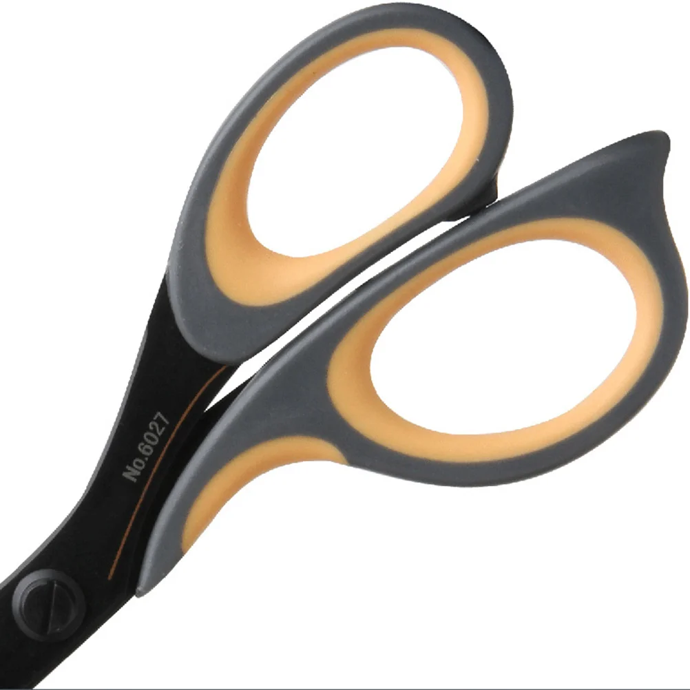 Nożyczki uniwersalne ze stali nierdzewnej premium, 7 cali, ergonomiczny kształt, płynne cięcie, do domu, biura, rękodzieła, majsterkowania.