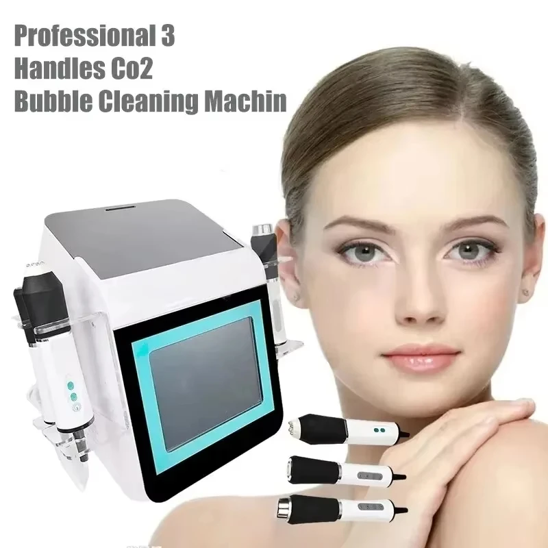 3 In 1 Ultrasound Oxygen Bubble Facial Lifting Skin Care Whitening CO2 Oxygention Therapy Skin Rejuvenation Moisturizing Machine