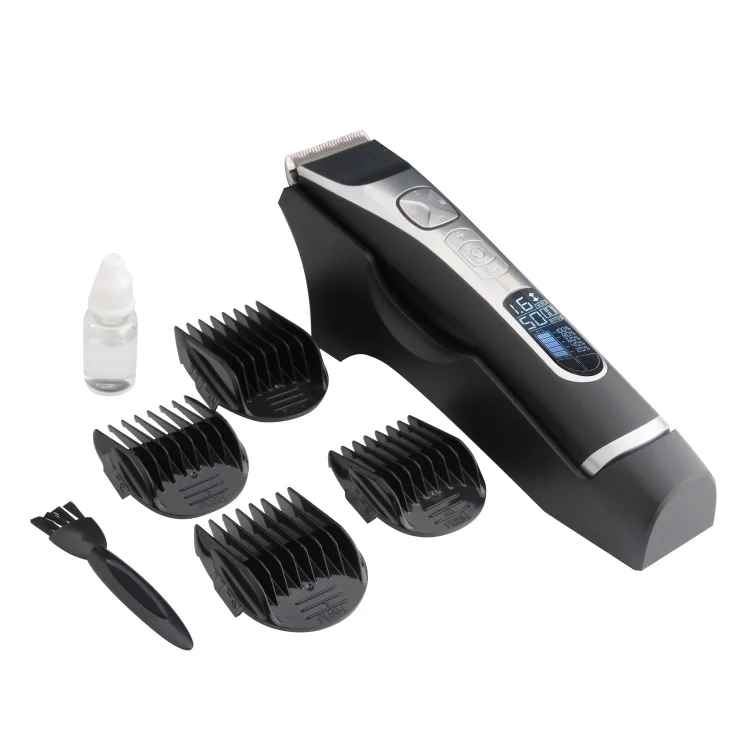 

Wholesale Professional Cordless Beard Trimmer Lcd Digital Display Hair Trimmer Men Electric Hair Clipper