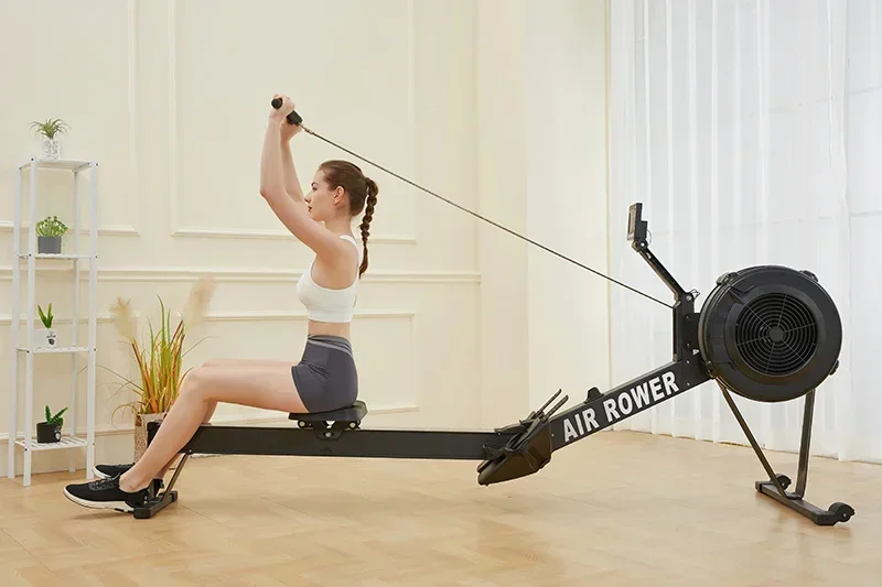 Seated Row Machine Dynamic Rowing Machine Indoor Air Rower Resistance Rowing Machine