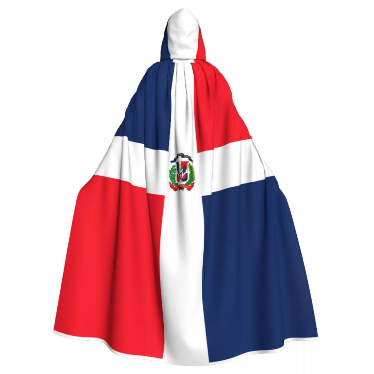 

Dominica Flag Unisex Witch Party Reversible Hooded Adult Vampires Cape Cloak