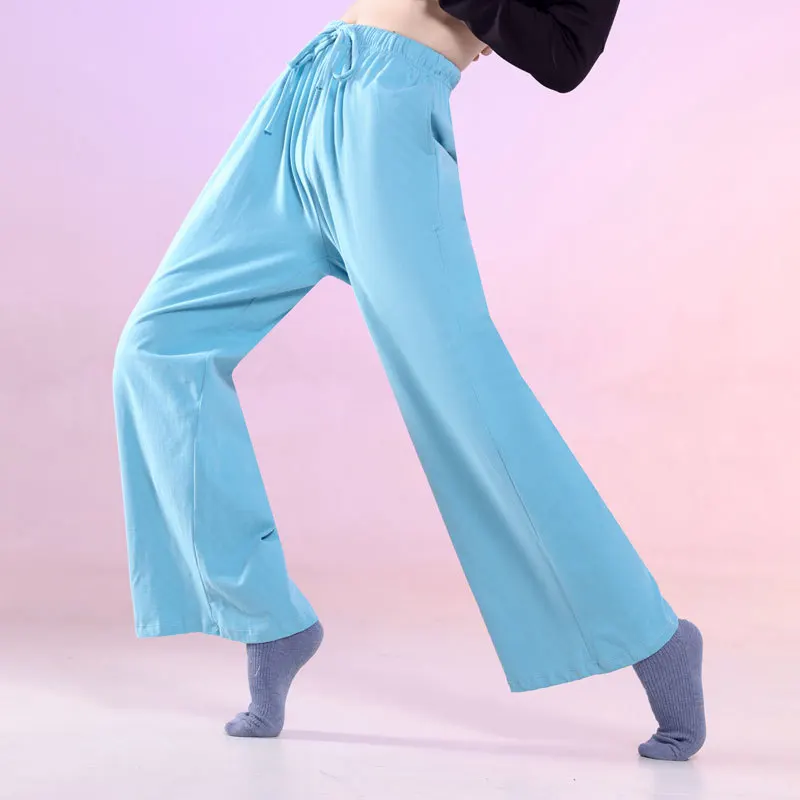 

Modern dance pants Daily practice clothes Loose dance pants Men's and women's same straight wide-leg pants Practice pants
