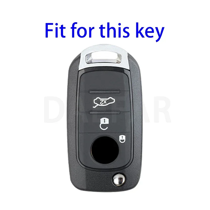 Soft Remote Car Key Case Cover Shell For FIAT Tipo Toro Nuovo Freedom 500X Doblo Argo Grazie Folding Key Protector Accessories