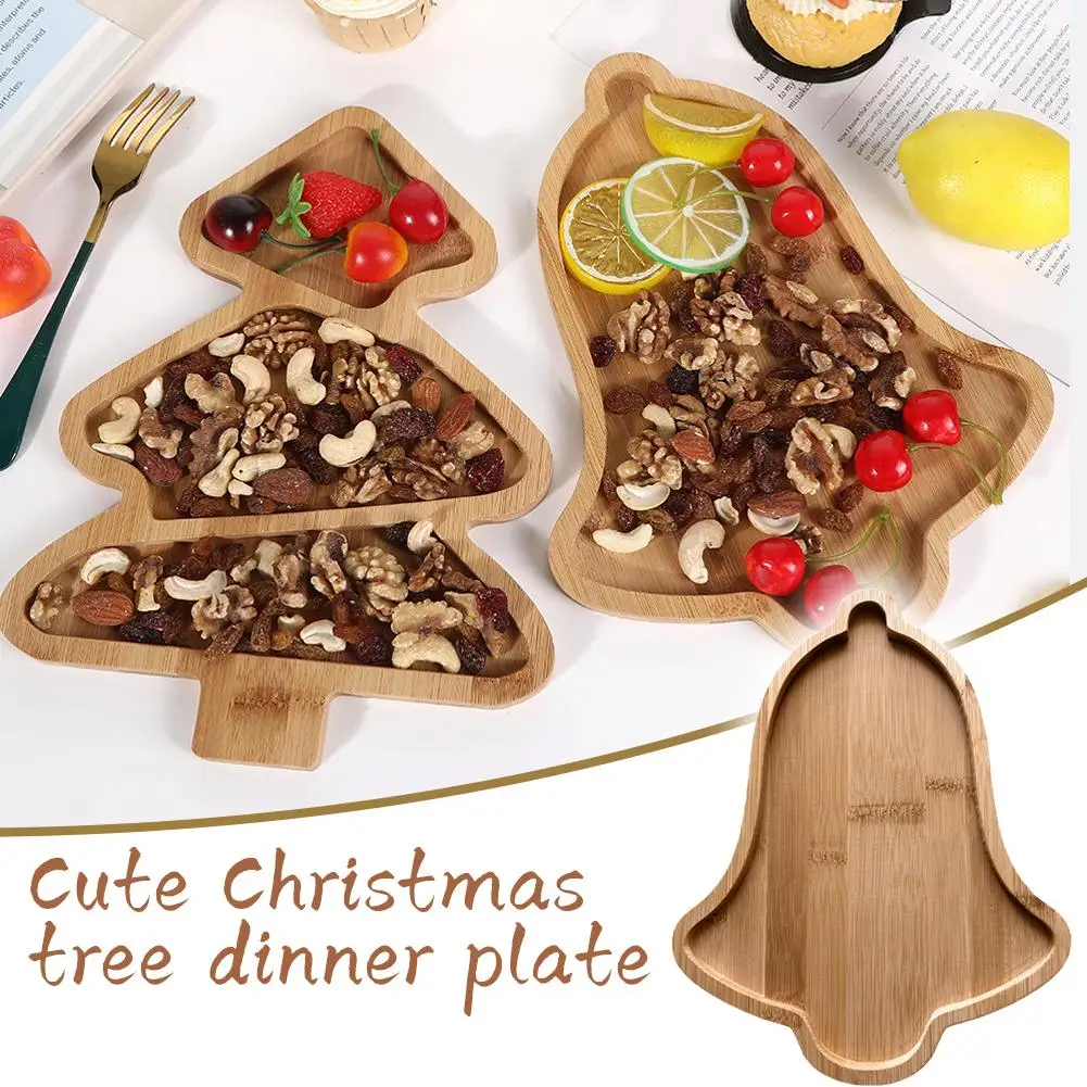 

1-2PC Tree Appetizer Platter Candy Snack Dessert Serving Dish Christmas Tree Tray Plate For Food Appetizers Desserts Snack O1A4