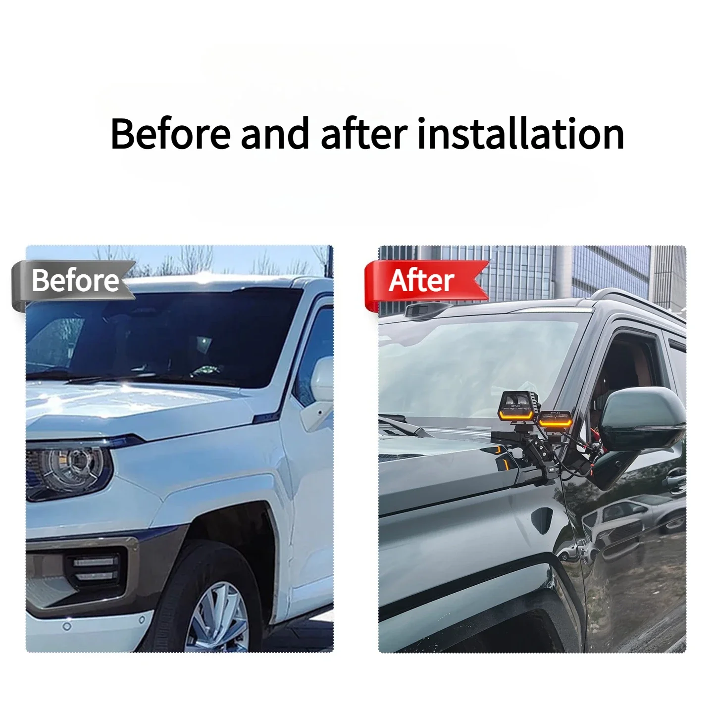 For GWM Tank 700 Z Series A-Pillar Extension Bracket Modified Hood LED Spotlights Quick-Release Bracket Car Accessories