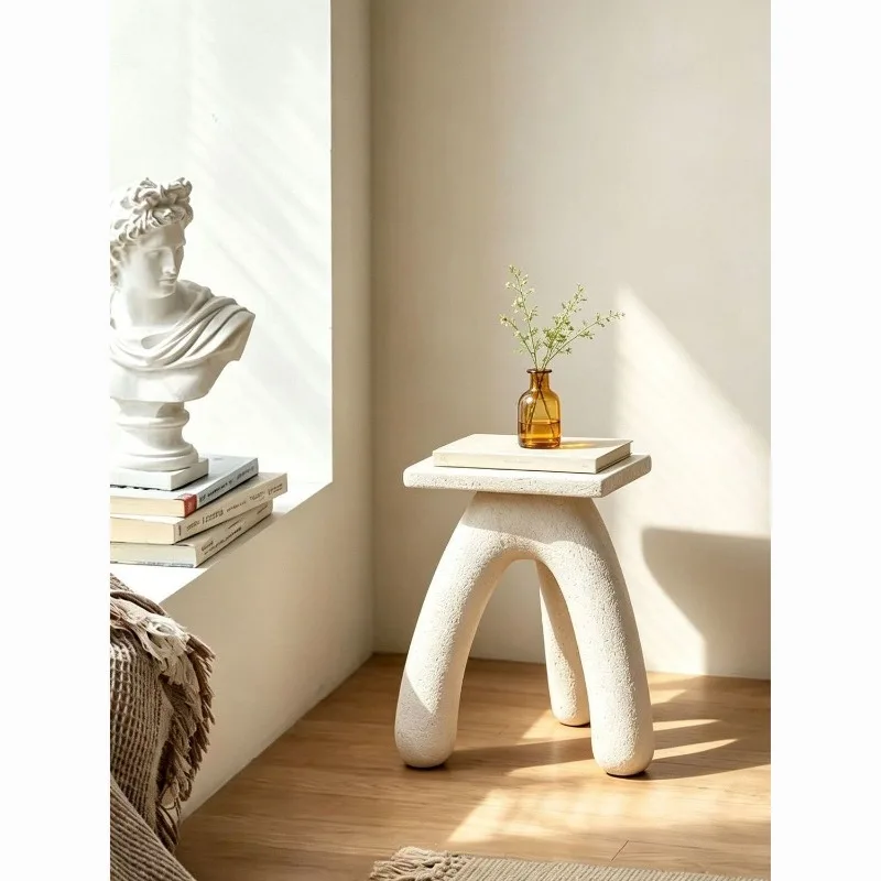 Simple and creative tea stool, bedroom home makeup stool, high-end designer durable and high-value shoe changing stool