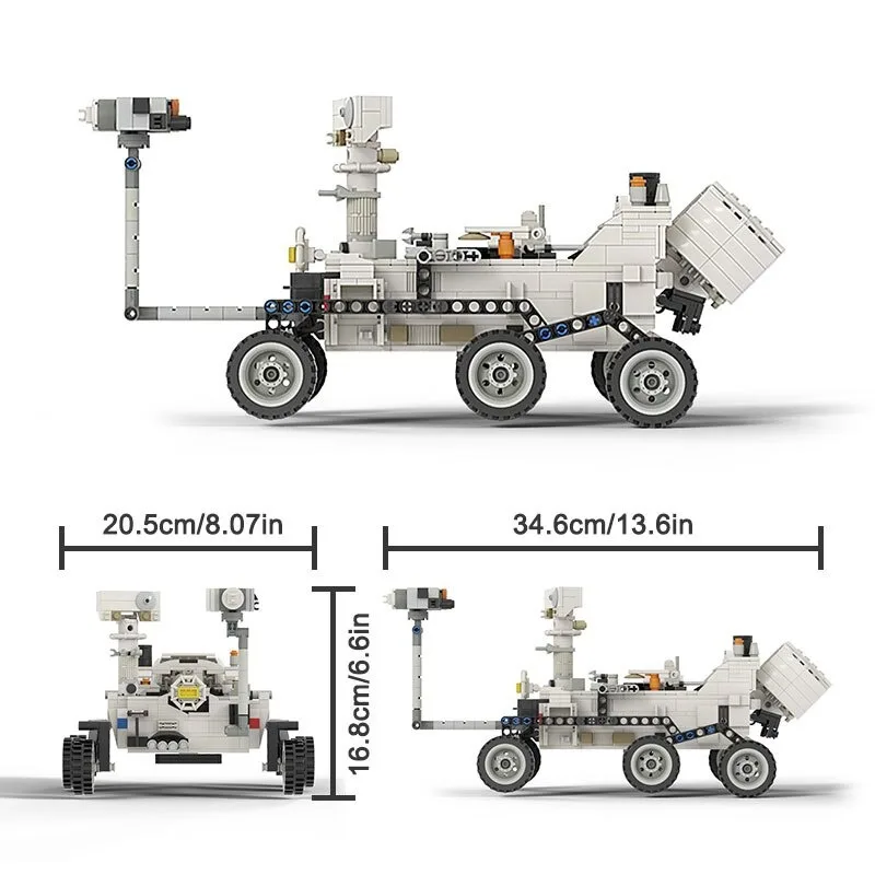 Perseverance Mars Rover Fai da te Blocchi di costruzione Mattoni MOC Block ad alta tecnologia Giocattoli di marca classici Bambini Regali per bambini