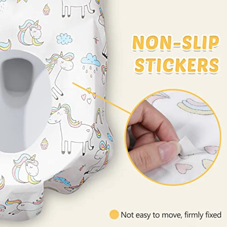 40 Pcs Disposable Toilet Seat Covers for and Toddlers Extra Large Paper Potty Seat Liners Individually Wrapped Portable and Hyg