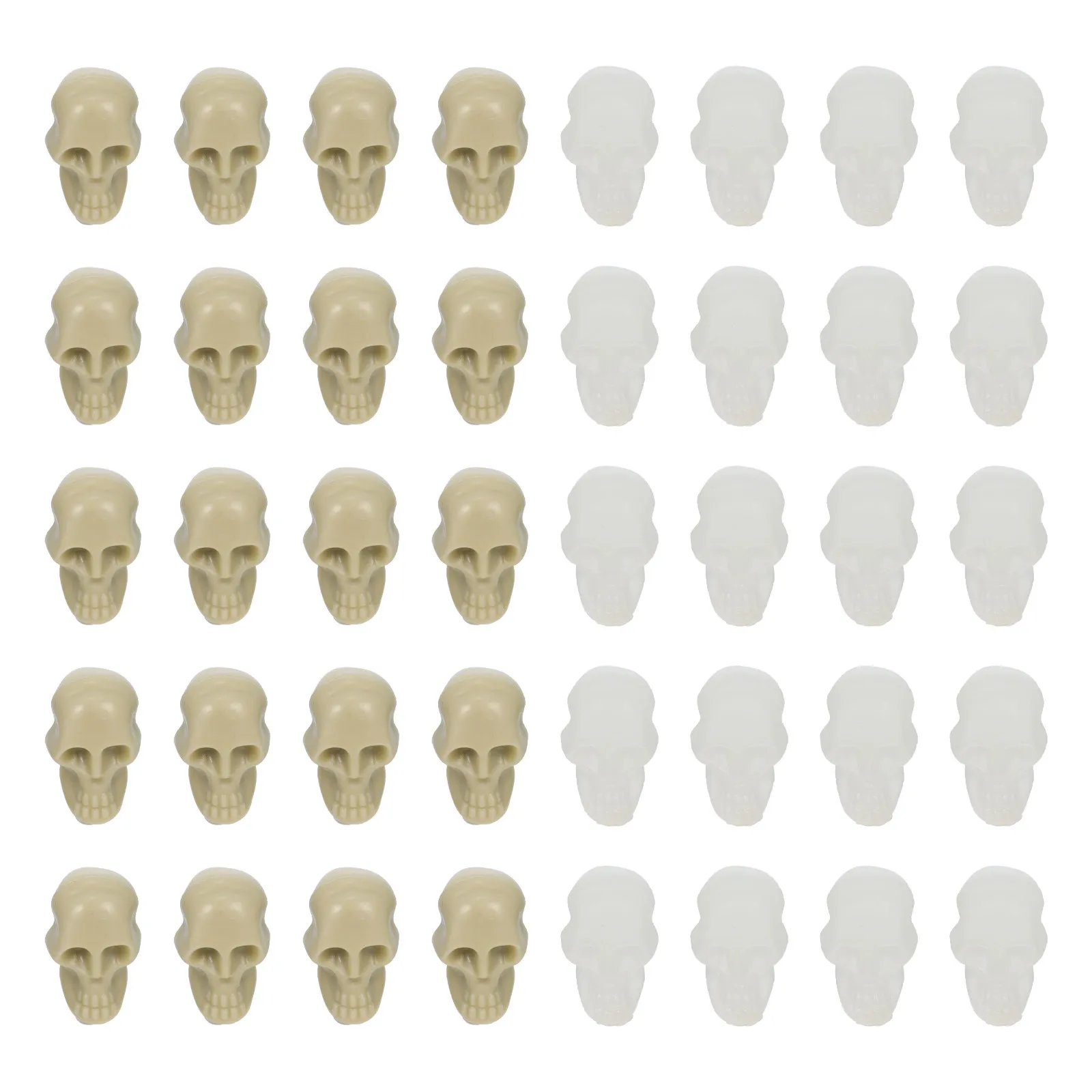 

100Pcs Exquisite Skull Props Halloween Decor Accessory for Frightening Party Ambience Setup Halloween Skull Decor