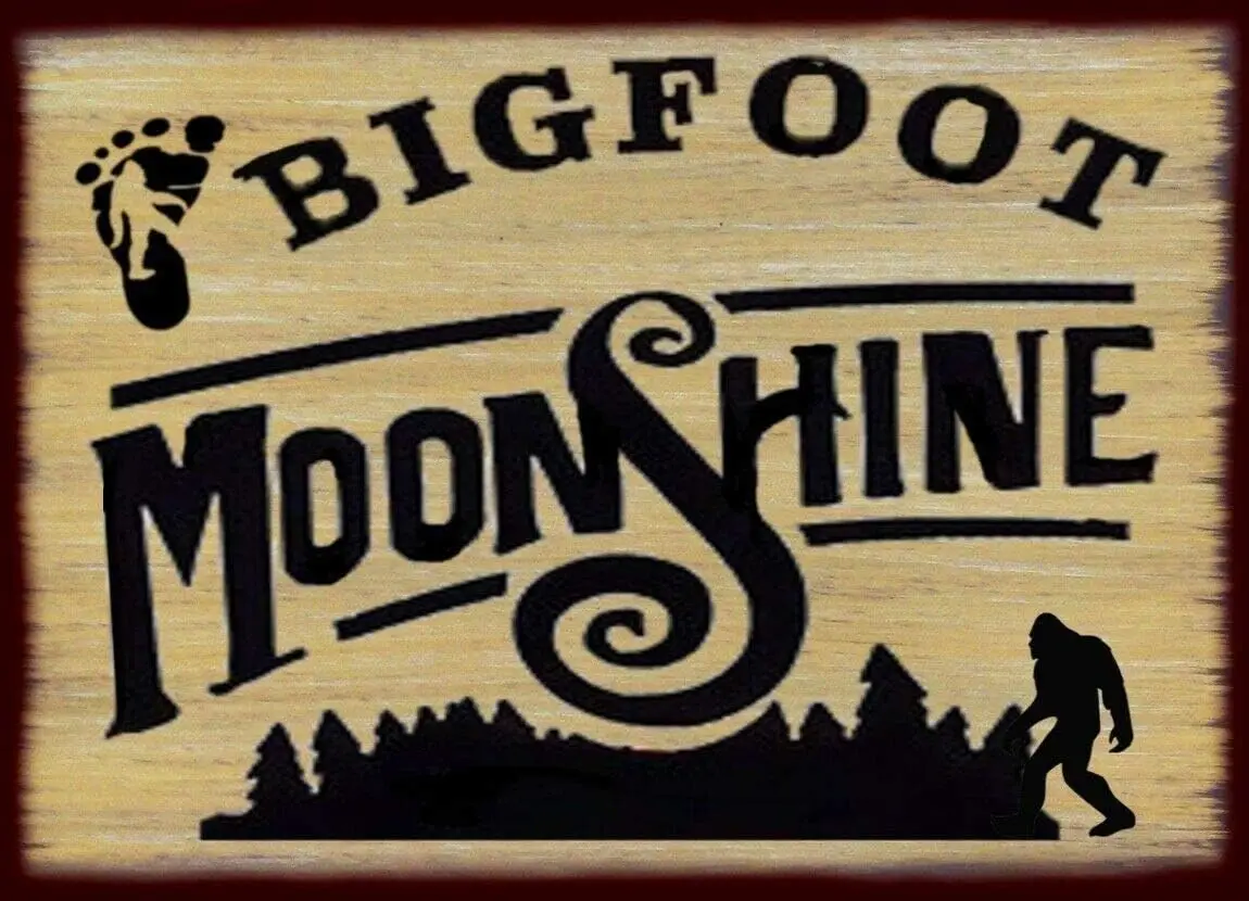 DAOLEG Bigfoot Moonshine Rustic Funny Tin Sign Bar Pub Garage Diner Cafe Home Wall Decor Art 8