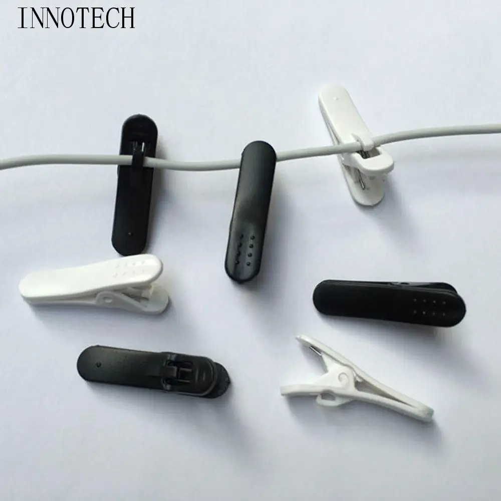

10 Pcs Headsets Cable Earbuds Universal Collar Cellphone Headphones Earphone Clamps Earplugs Clips
