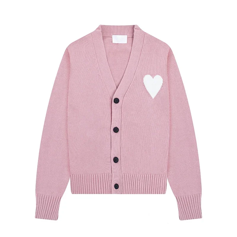 2025 New  Autumn Sweater Women Long Sweater Coat Heart Shaped Letter Jacquard Single Breasted Lady 4 Colors Cardigan Y2K Top