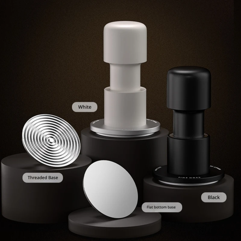Timemore Impact Coffee Tamper 58Mm Flat Base Spring Loaded Labor Saving For Espresso Home Professional Barista