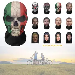 European American Skull Eagle Wolf Full Face Mask Kobe James Mock Hat unisex 3D Bandana Face Cover Head Scarf Headband Headwear