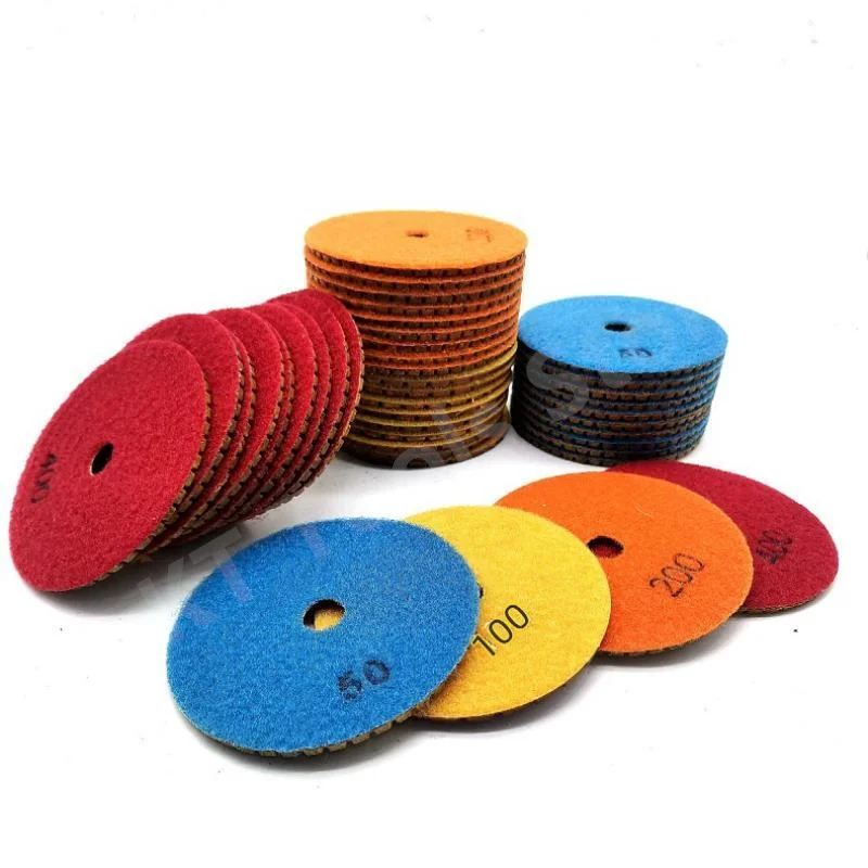 3PCS 3/4Inch Wet Diamond Copper Metal Bond Polishing Pad For Granite Marble Concrete Floor Polishing Grinding Disc Power Tools