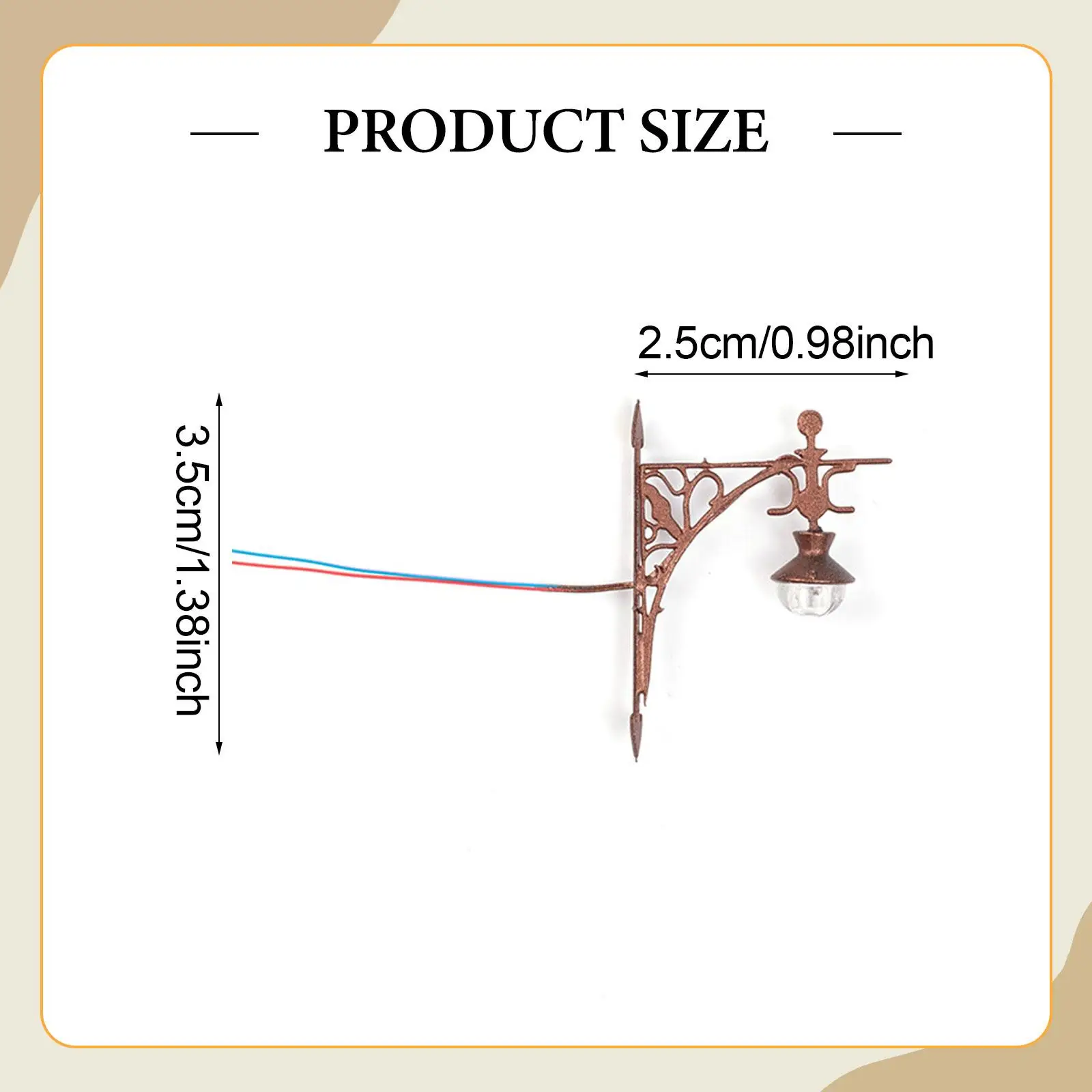 5 قطع مصغرة جدار الإضاءة 1/87 نموذج مدمج اكسسوارات شمعدانات جدارية صغيرة لمشهد حديقة الجنية لتقوم بها بنفسك مشاريع الديكور