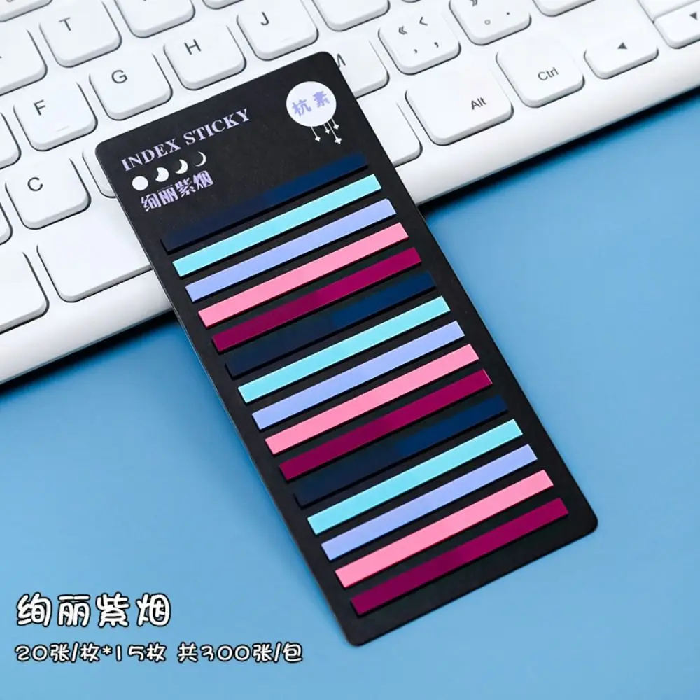 It bloc-notes collants 300 feuilles bloc-notes Index arc-en-ciel PET Kawaii Index autocollants papeterie bloc-notes collants étudiant
