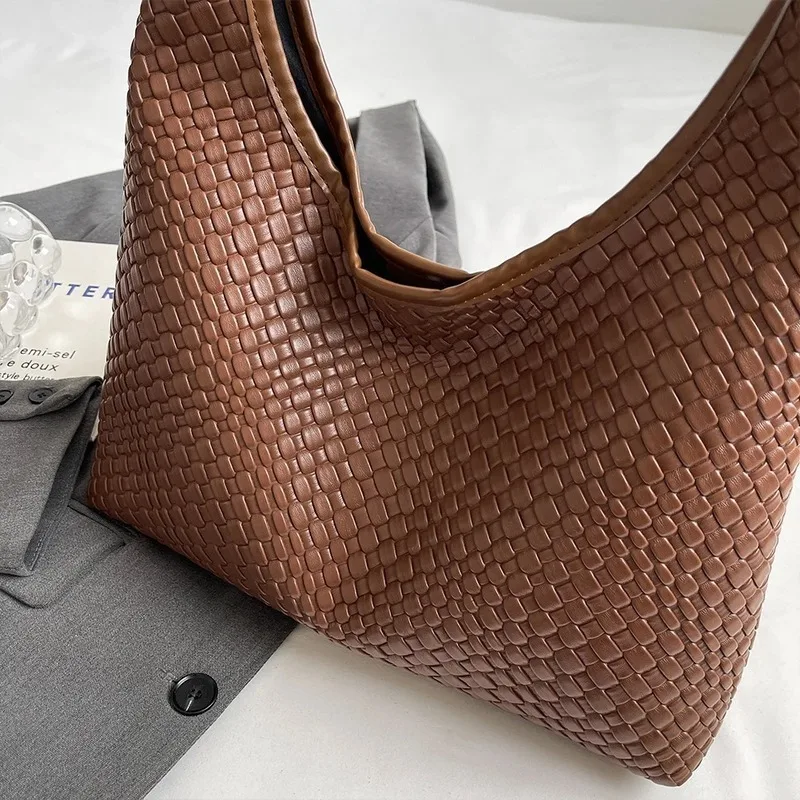 woven leather handbag