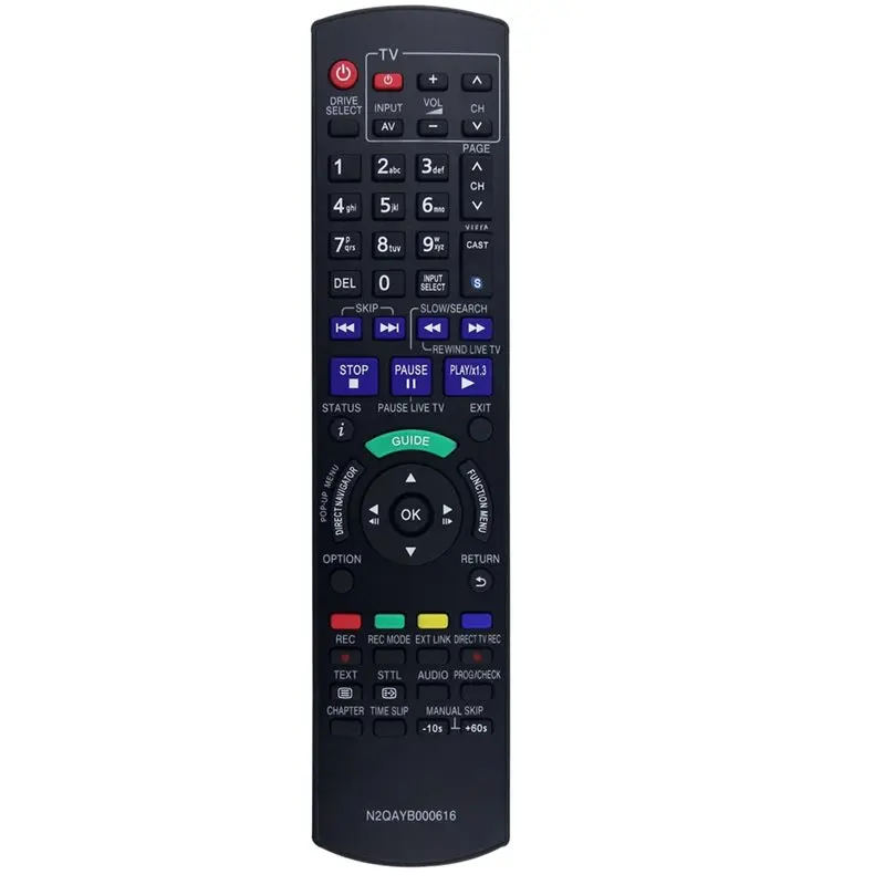 Stylish-Replacement Remote Control N2QAYB000616 For Panasonic DMR-BST701 DMR-BST700 DMR-BST800 DMR-BWT800 BLU-RAY DISK Recorder