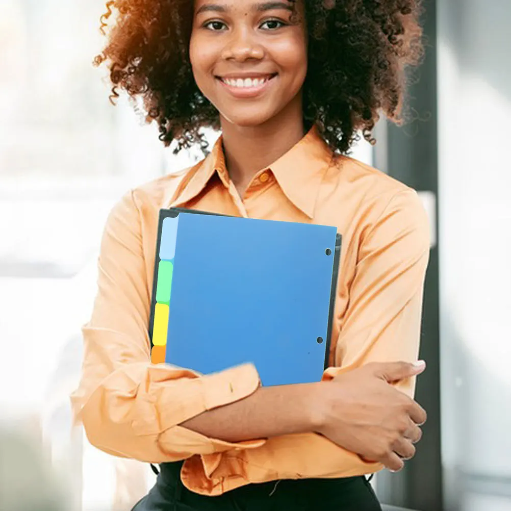 10 pz Raccoglitore Divisori Schede Colorate Indice Etichette Classificate Per Notebook Planner Organizzatore Segnapagina Divisori di Ricambio Bulk