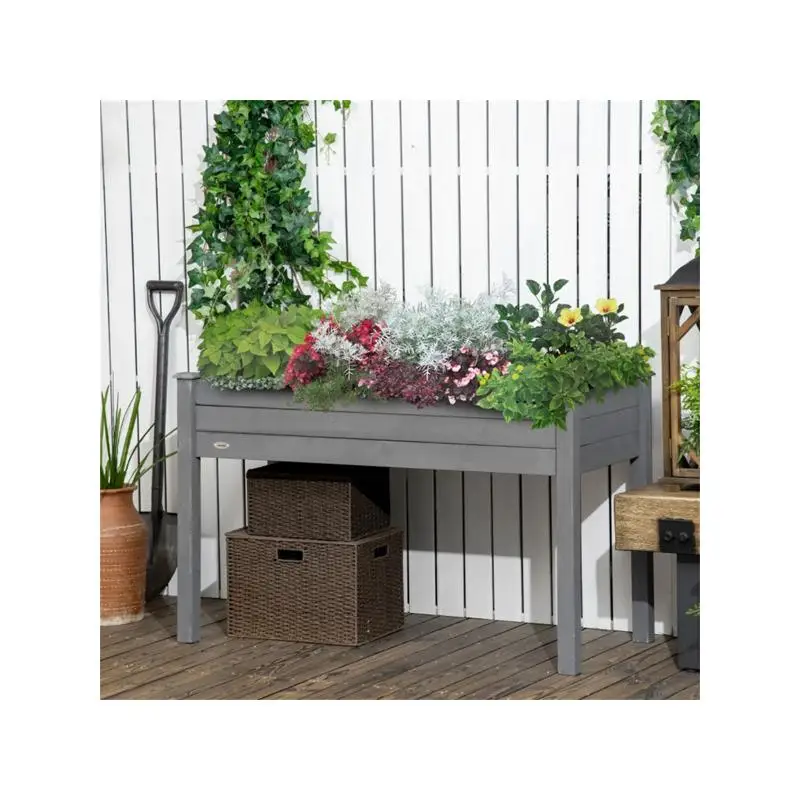 Raised Garden Bed for Easy Planting and Growing Vegetables and Herbs, Durable and Weather-Resistant, Ideal for Small Spaces and