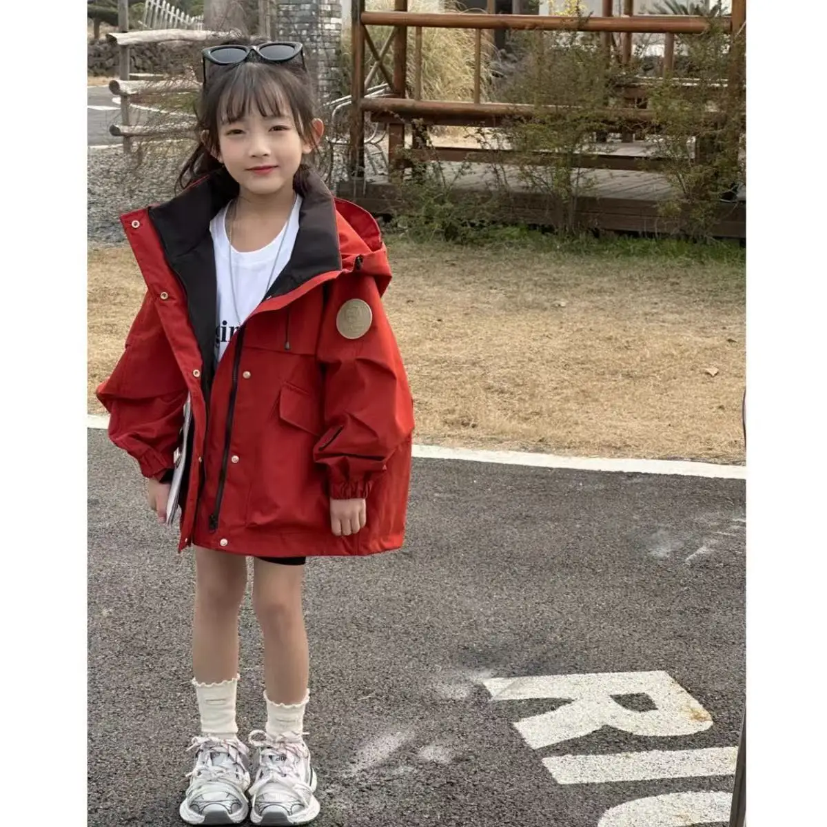 

Children's Jacket Spring and Autumn Style for Boys and Girls Loose Hooded Casual Coat Stormtrooper Baby Girl's Top Worn Outside