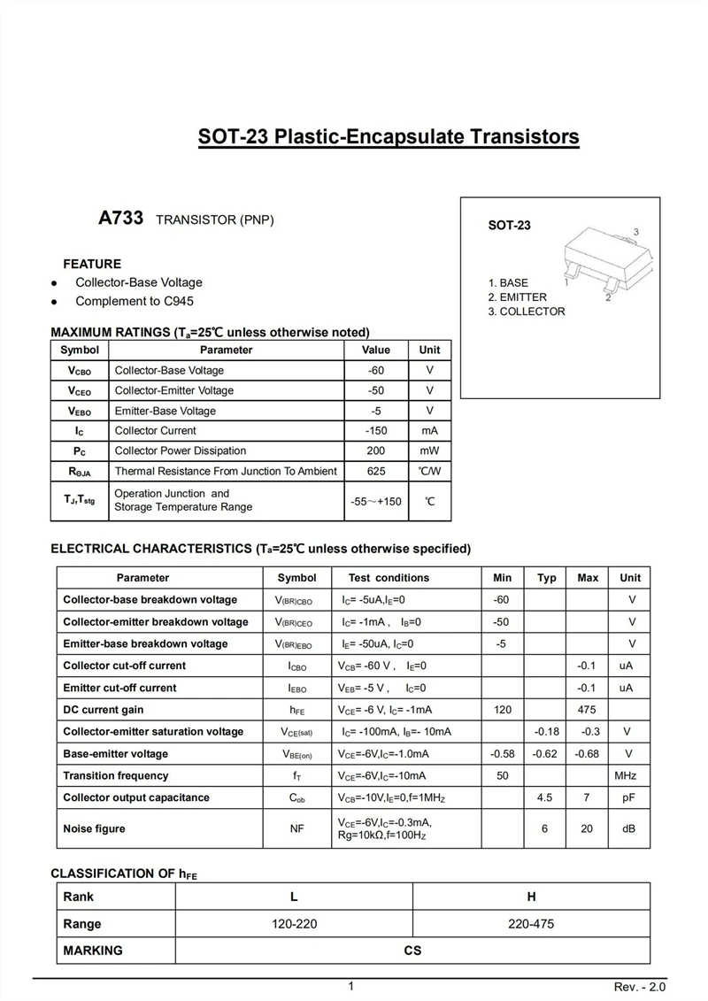 (50 stücke) 2 sb772 2 sd882 2 sa733 cs 2 sc945 cr sot-23 smd Trioden leistungs röhre