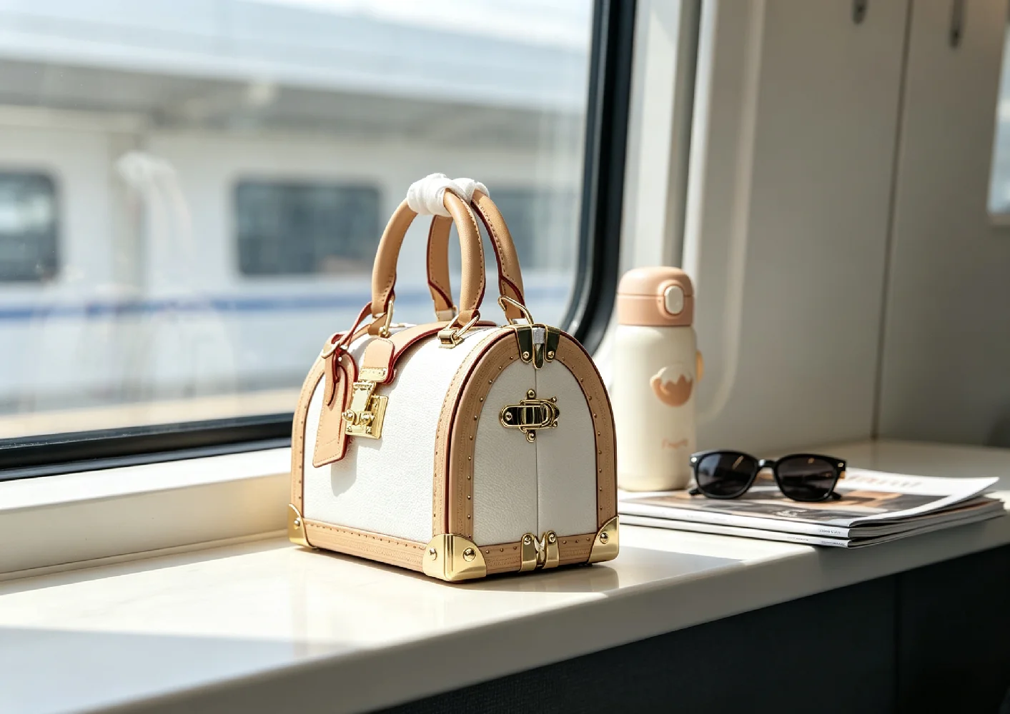 Noble Designer Style Women Handbag High‑grade PU Leather Shoulder Bag Dignified Metal Decoration Crossbody Bag Multi‑compartment Large Space For Formal Occasion Banquet Business Meeting Shopping Travel Ladies Detachable Strap Bag
